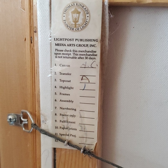 Thomas kinkade the garden of prayer painting - Picture 4 of 6